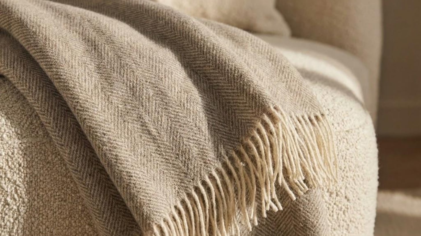 Selma — Plaid laine mérinos & cachemire